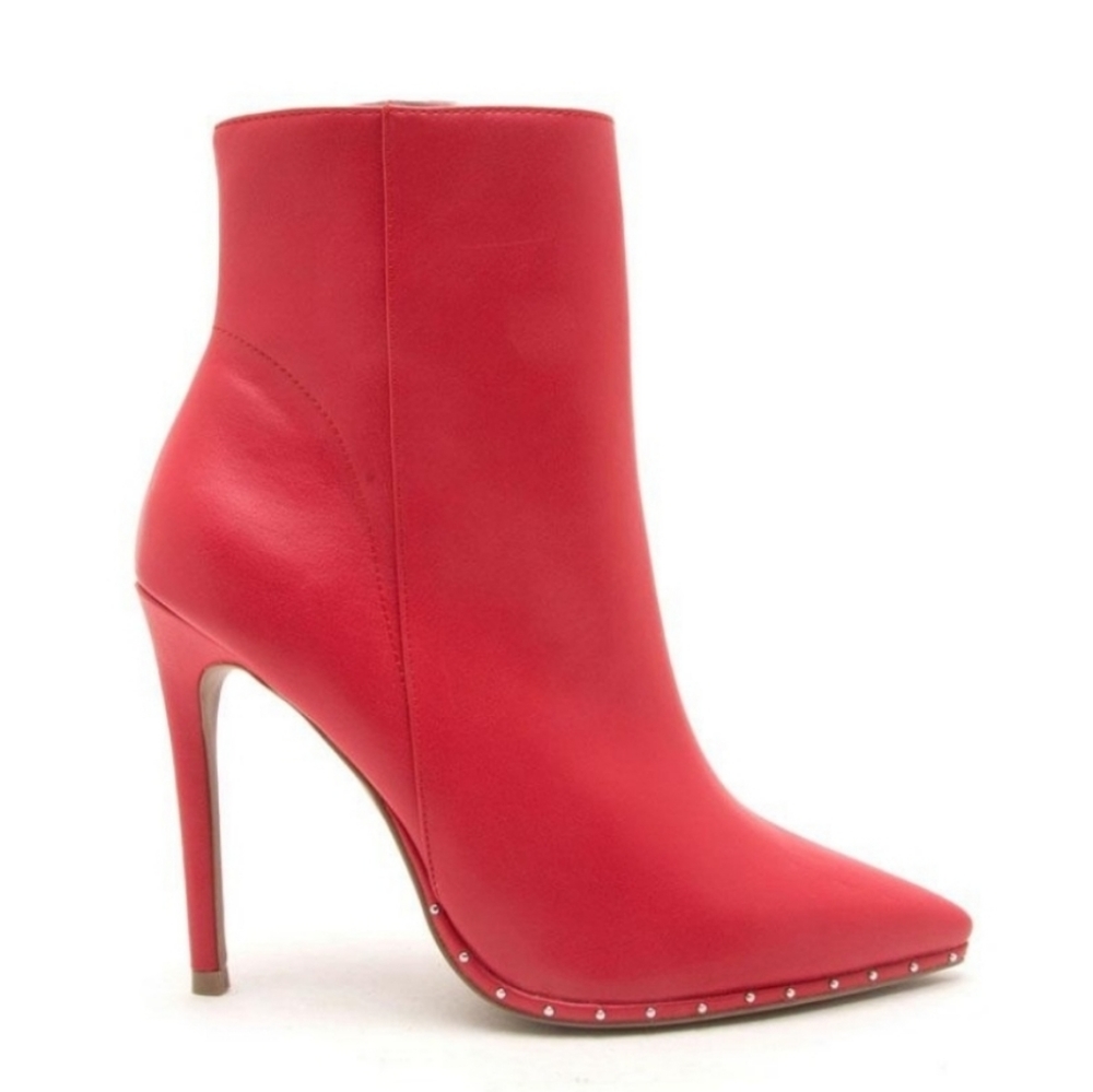 Red Ankle Boots